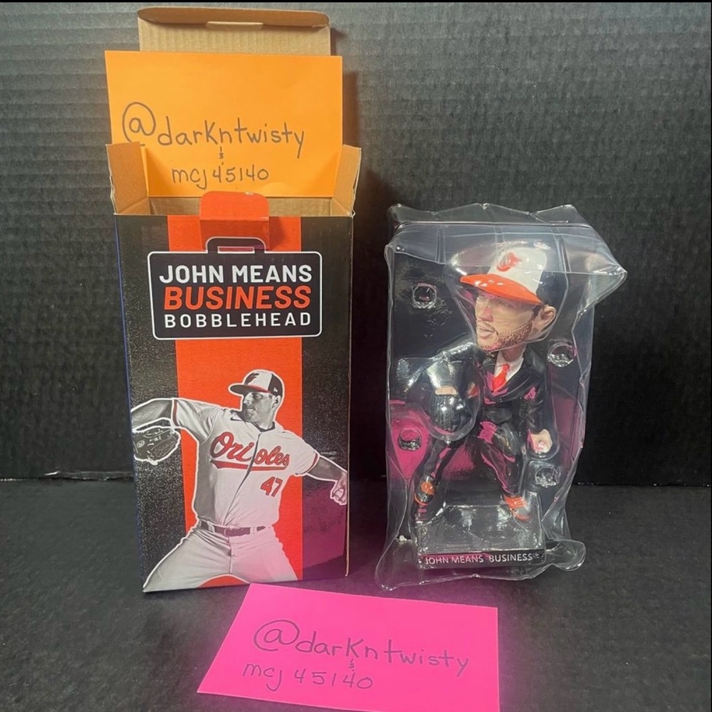 NIB John Means Business #47 Orioles Bobblehead Price IS Firm